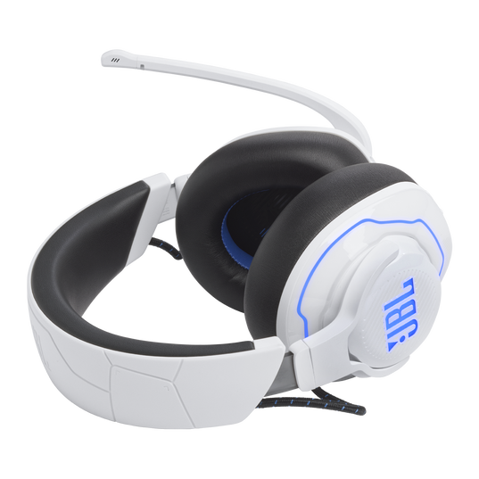 JBL Quantum 910P Console Wireless - White - Wireless over-ear console gaming headset with head tracking-enhanced, Active Noise Cancelling and Bluetooth - Detailshot 1